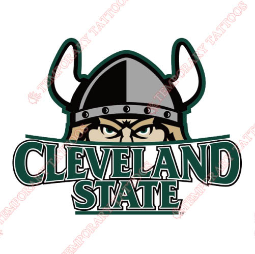 Cleveland State Vikings Customize Temporary Tattoos Stickers NO.4153